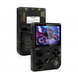 BATTLEXP R350 TRANSPARENT COLOR 3.5 INCH IPS SCREEN 64GB MINI PORTABLE VIDEO PLAYER MORE THAN 15000 GAMES RETRO PORTABLE VIDEO GAME CONSOLE - BLACK