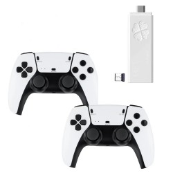 GAMERS SEM F10 64G WITH TWO WIRELESS CONTROLLERS INCLUDES MORE THAN 30K GAMES AND COOLING SYSTEM CONTROLLER GAME PAD - WHITE