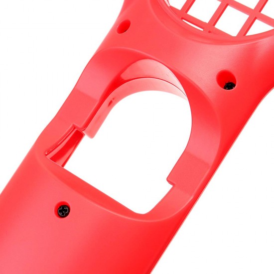 DOBE TENNIS RACKET FOR NINTENDO SWITCH JOY-CON - NEON RED/BLUE