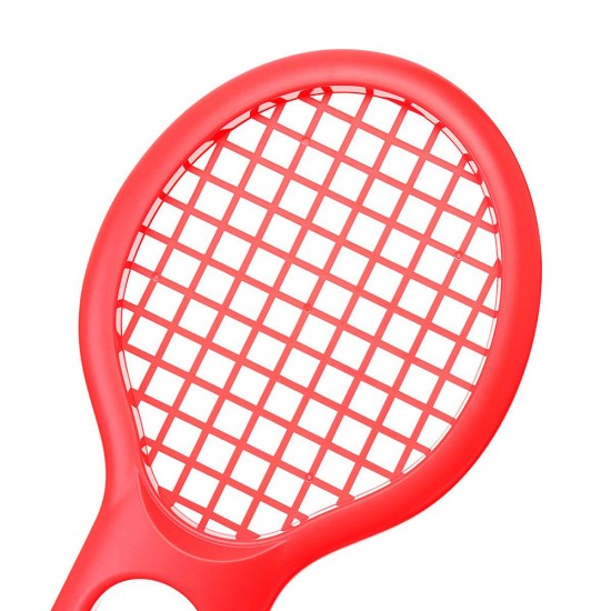 DOBE TENNIS RACKET FOR NINTENDO SWITCH JOY-CON - NEON RED/BLUE