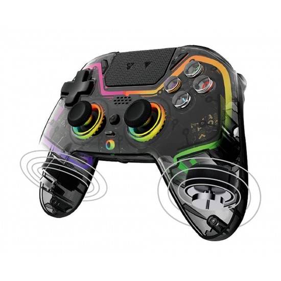 FANTECH NOVA PRO WIRELESS WGP14 V2 HALL EFFECT WITH COOL LIGHTS ATOMIC GAME CONTROLLER - BLACK