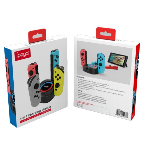 IPEGA 4 IN 1 CHARGING STATION FOR NINTENDO SWITCH JOY-CON CONTROLLERS