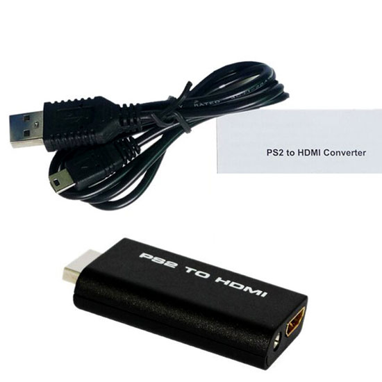 Mcbazel Adaptador de Audio y Video Convertidor PS2 a HDMI con