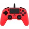 NACON VIBRATION MOTORS 3.5 MM HEADSET JACK WIRED COMPACT CONTROLLER FOR PS4 - RED 
