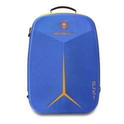 DEADSKULL PS5 CARRYING BACKPACK WITH CANVAS SHELL AND DACRON LINING SHOCKPROOF DUSTPROOF - BLUE
