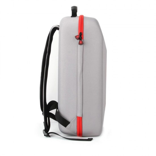 DEADSKULL PS5 CARRYING BACKPACK WITH CANVAS SHELL AND DACRON LINING SHOCKPROOF DUSTPROOF - GREY