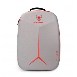 DEADSKULL PS5 CARRYING BACKPACK WITH CANVAS SHELL AND DACRON LINING SHOCKPROOF DUSTPROOF - GREY