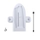 DOBE TP5-3528 TYPE-C 5V 2A WITH RGB COLOR ATMOSPHERE LIGHT CIRCLE FOR PS5 SLIM CONSOLE MULTLFUNCTIONAL COOLING CHARGING DOCK STATION - WHITE