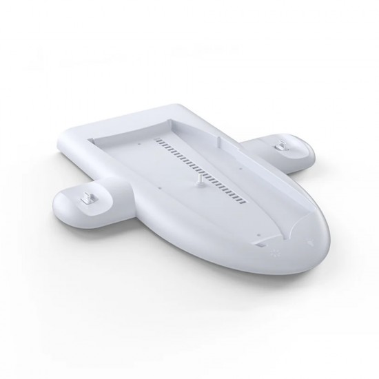 DOBE TP5-3528 TYPE-C 5V 2A WITH RGB COLOR ATMOSPHERE LIGHT CIRCLE FOR PS5 SLIM CONSOLE MULTLFUNCTIONAL COOLING CHARGING DOCK STATION - WHITE
