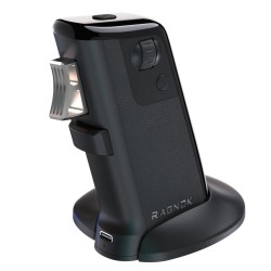 RAGNOK FIREGRIP 12000 DPI VERTICAL GUN GRIP 3311 VIBRATION FEEDBACK DUAL MODE WIRELESS GAMING GUN MOUSE PAW - BLACK