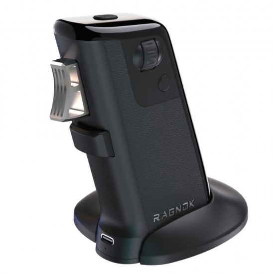 RAGNOK FIREGRIP 12000 DPI VERTICAL GUN GRIP 3311 VIBRATION FEEDBACK DUAL MODE WIRELESS GAMING GUN MOUSE PAW - BLACK