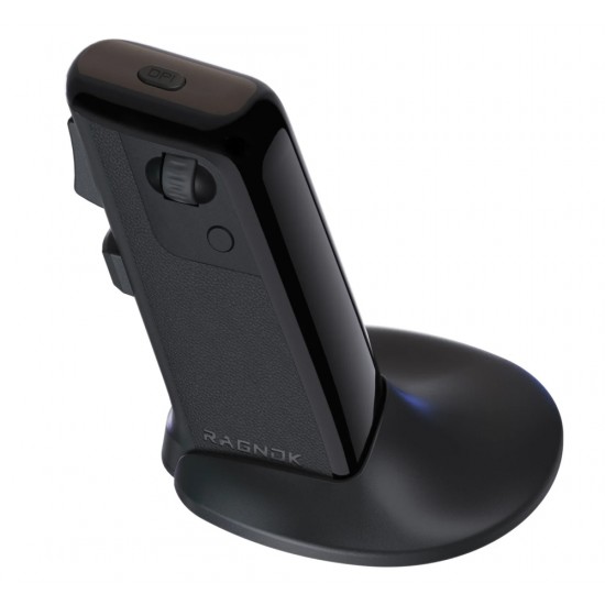 RAGNOK FIREGRIP 12000 DPI VERTICAL GUN GRIP 3311 VIBRATION FEEDBACK DUAL MODE WIRELESS GAMING GUN MOUSE PAW - BLACK
