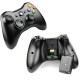 XBOX 360 2.4GHZ DOUBLE SHOCK PRECISE JOYSTICK WIRELESS CONTROLLER - GLOSSY BLACK 