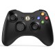 XBOX 360 2.4GHZ DOUBLE SHOCK PRECISE JOYSTICK WIRELESS CONTROLLER - GLOSSY BLACK 