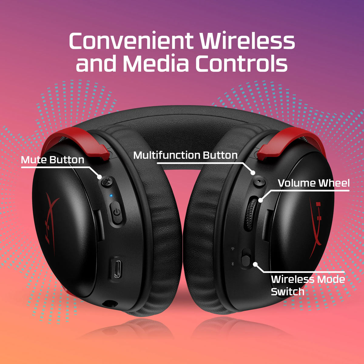 HYPERX CLOUD III S 120 HOURS BATTERY LIFE 2.4GHZ BLUETOOTH 53MM ANGLED ...