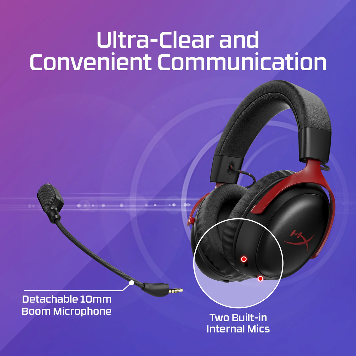 HYPERX CLOUD III S 120 HOURS BATTERY LIFE 2.4GHZ BLUETOOTH 53MM ANGLED ...