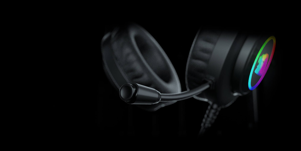 Redragon HYLAS H260RGB Cuffie Gaming Stereo - Driver 50mm, Microfono Omnidirezionale, Illuminazione RGB