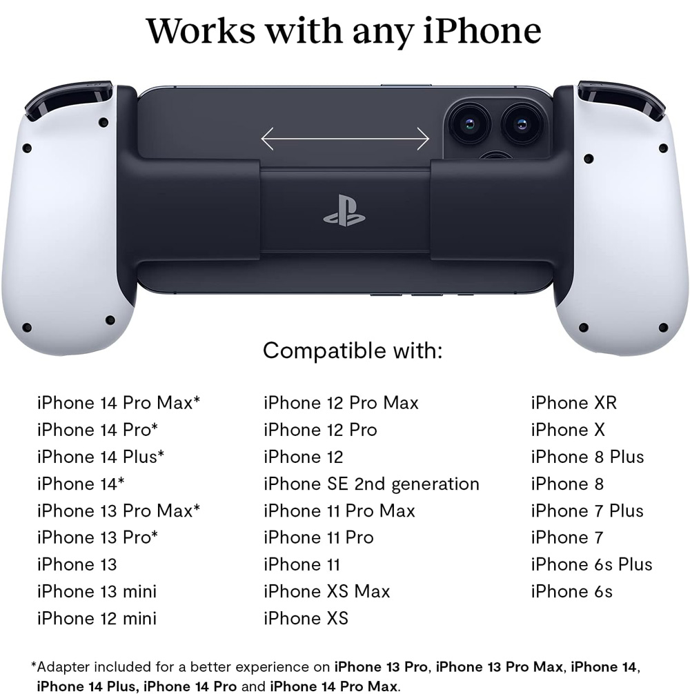 PLAYSTATION BACKBONE ONE MOBILE GAMING CONTROLLER FOR IPHONE - WHITE